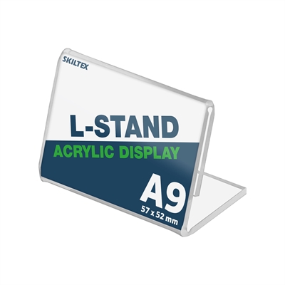 L-aufsteller Querformat Acryl Schild - DIN A9