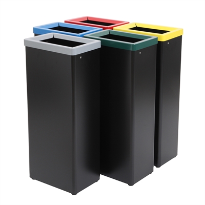 Matteo Mülltrennsystem mit farbiger Deckel - 42L