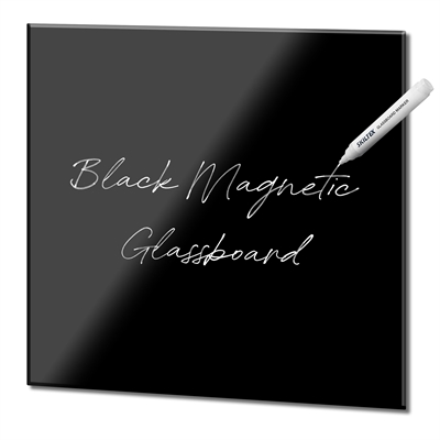 Glasboard Magnetisch - Schwarz - 35x35 cm