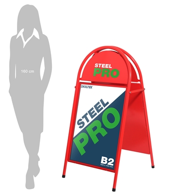 SteelPro Rot Kundenstopper - 50x70cm