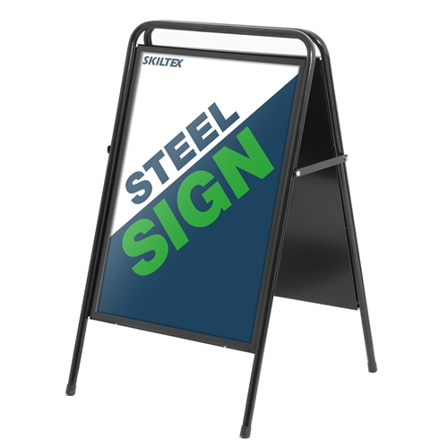 SteelSign Schwarz Plakatständer