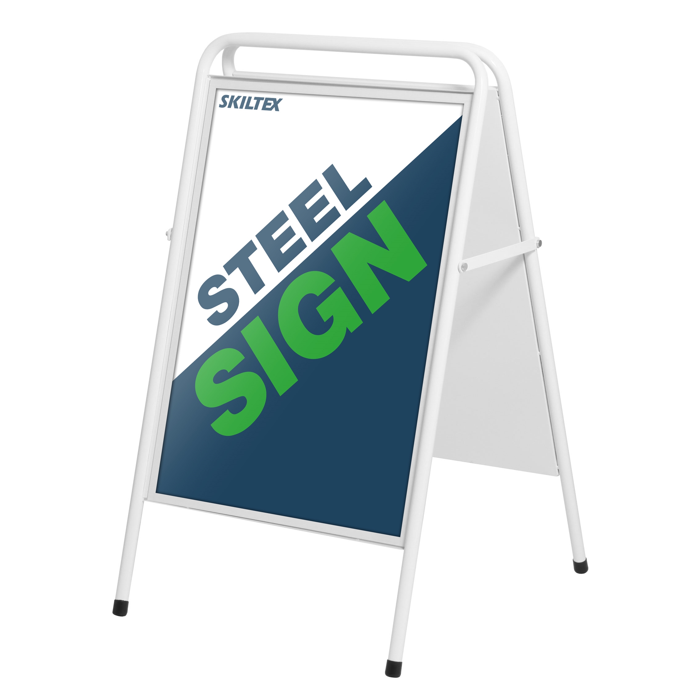 SteelSign Weiß Kundenstopper