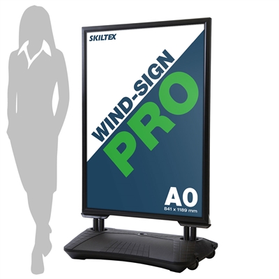 Wind-Sign Pro Schwarz Kundenstopper - DIN A0