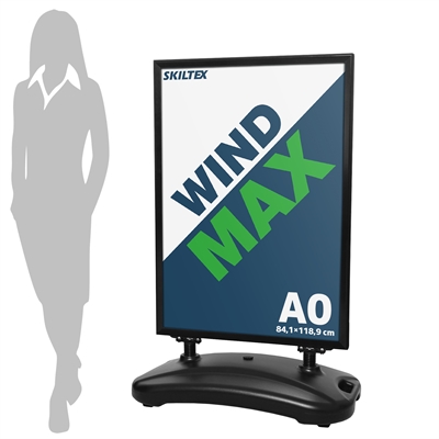 WindMax Schwarz Kundenstopper - A0