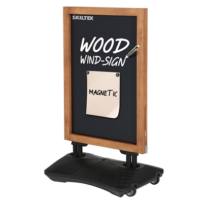 Wood Wind-Sign Magnetisches Kreidetafel Kundenstopper