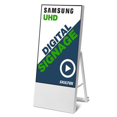 Smart-Line Digitaler Kundenstopper mit 43" Display - Weiß